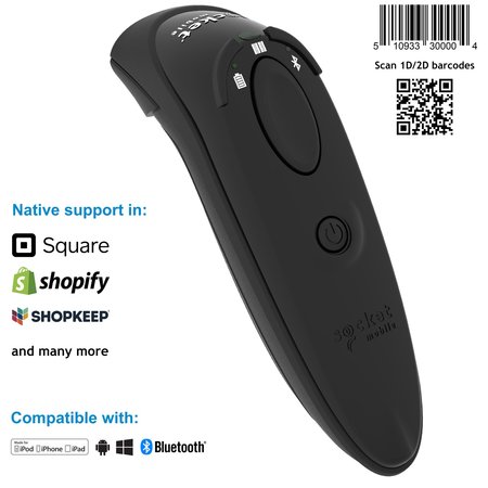 Socket Mobile Durascan D760, 2D Barcode Scanner, Dotcode & Travel Id Reader, Red CX3744-2396